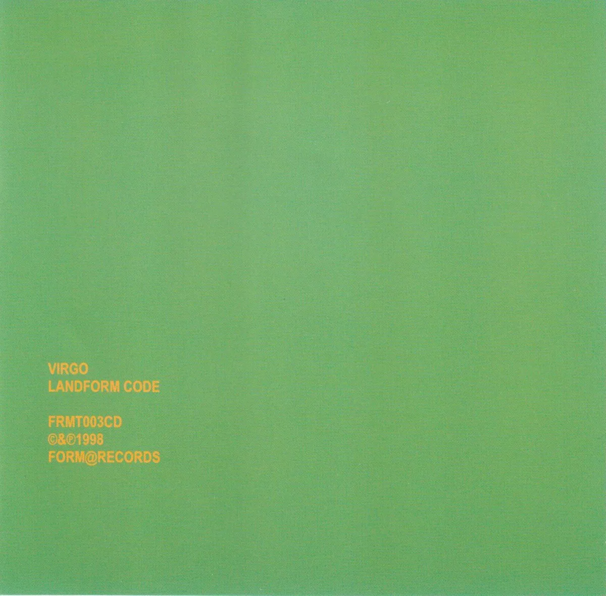 Obal alba LANDFORM CODE