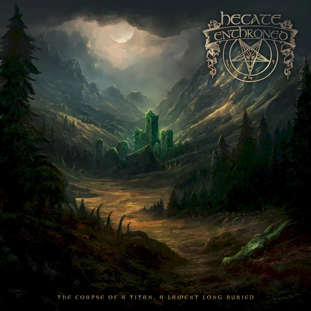 Cover of Hecate Enthroned – The Corpse of a Titan, a Lament Long Buried