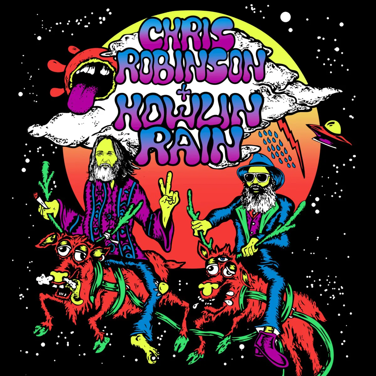 Cover of Howlin Rain, Chris Robinson – Sucker / Death May Be Your Santa Claus