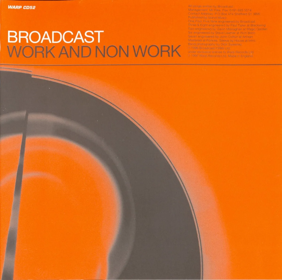 Obal alba Broadcast – Work and Non Work