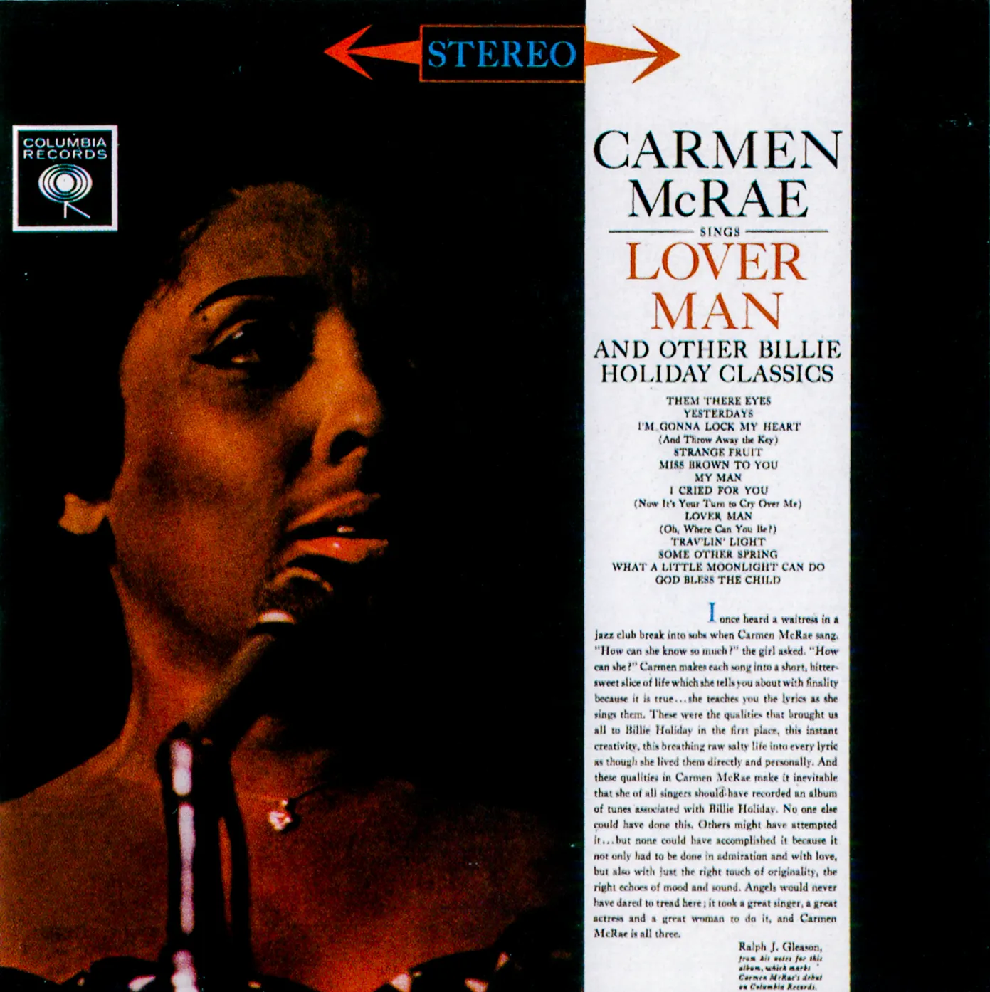 Obal alba Sings Lover Man and Other Billie Holiday Classics