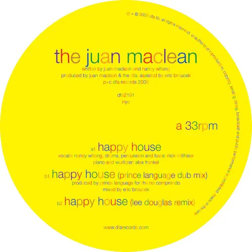 Cover of The Juan MacLean – Happy House