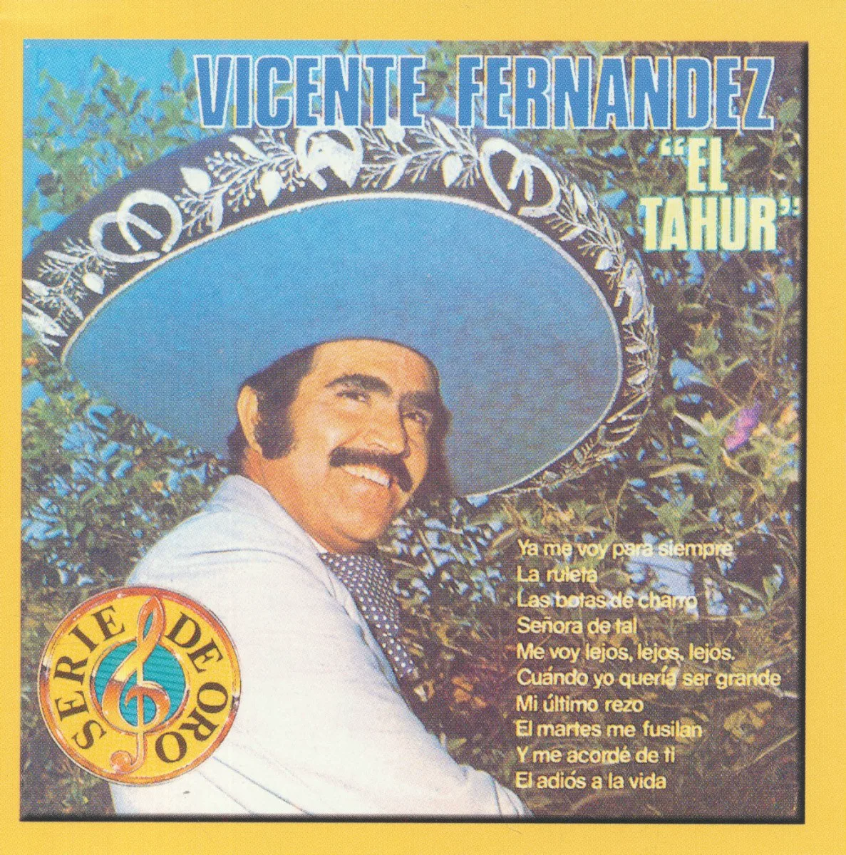 Obal albumu Vicente Fernández – El tahúr