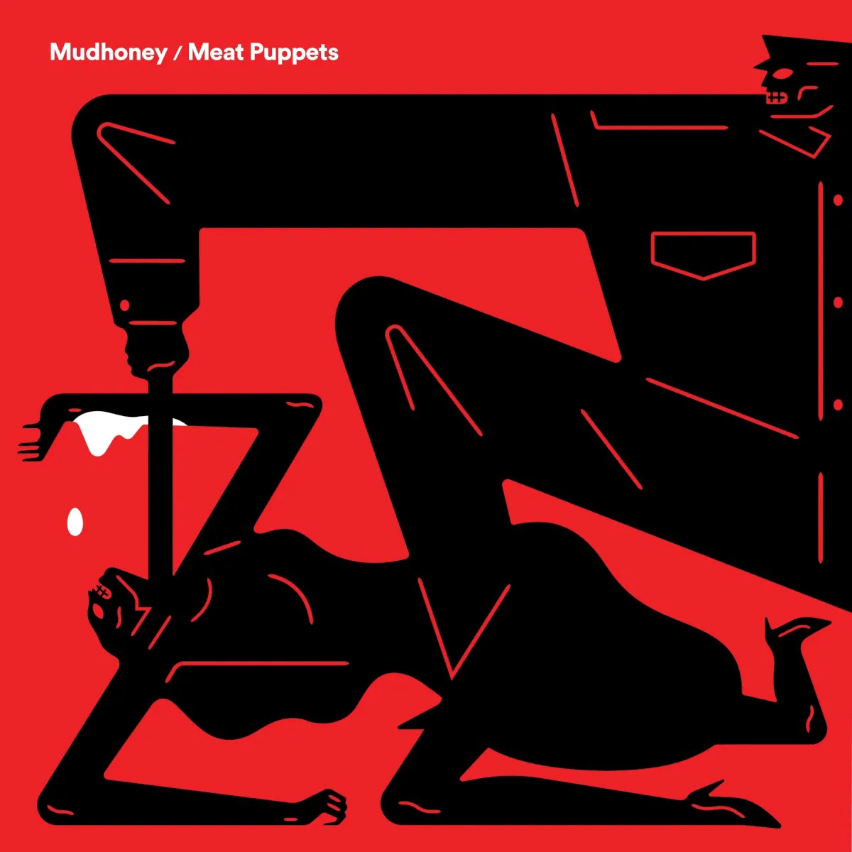 Cover of Meat Puppets, Mudhoney – Warning / One of These Days