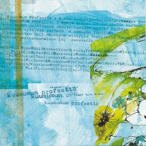 Cover of Kuusumun Profeetta – Kukin kaappiaan selässään kantaa