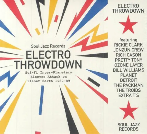 Obal alba Various Artists – Electro Throwdown – Sci-Fi Inter-Planetary Electro Attack on Planet Earth 1982-89