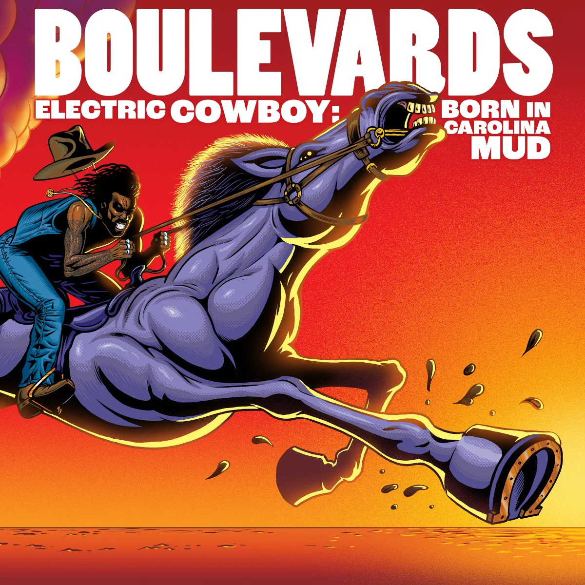 Cover of Boulevards – Electric Cowboy: Born in Carolina Mud