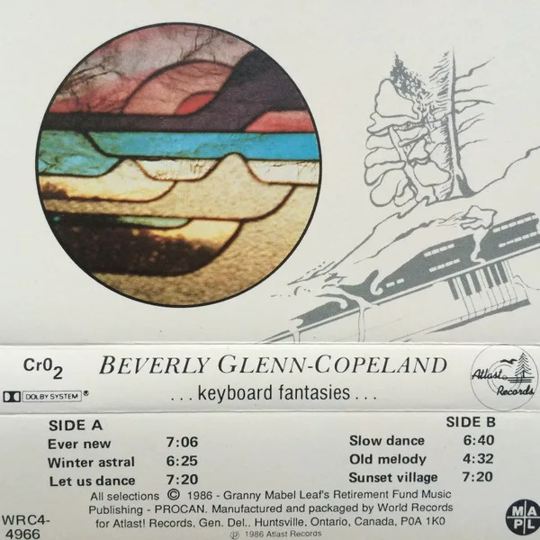 Cover of Beverly Glenn‐Copeland – …Keyboard Fantasies…