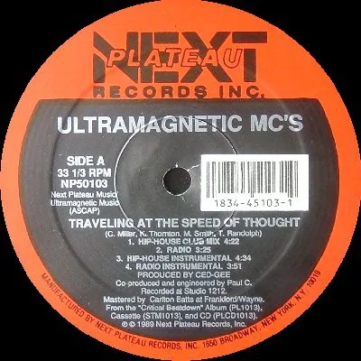 Cover of Ultramagnetic MC’s – Traveling at the Speed of Thought / A Chorus Line