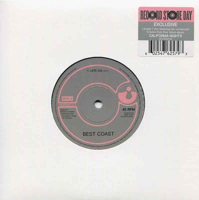 Cover of Best Coast – Late 20s / Bigger Man