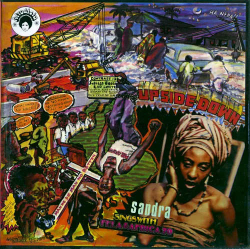 Cover of Fela Kuti, Africa 70, Sandra Akanke Isidore – Up Side Down