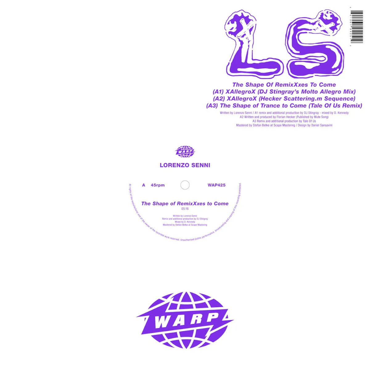 Cover of Lorenzo Senni – The Shape of RemixXxes to Come