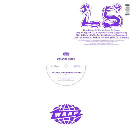 Cover of Lorenzo Senni – The Shape of RemixXxes to Come
