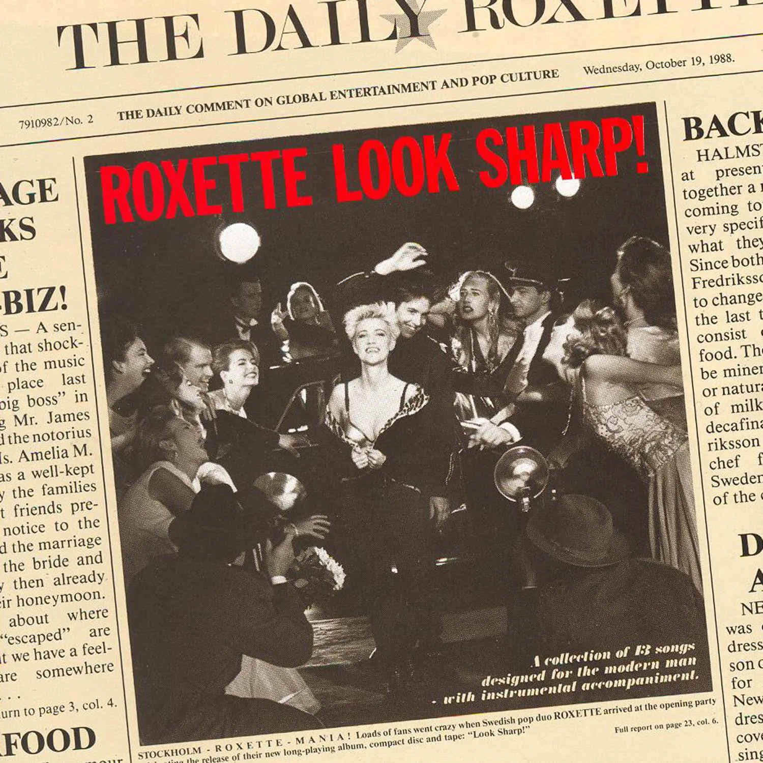 Obal alba Roxette – Look Sharp!