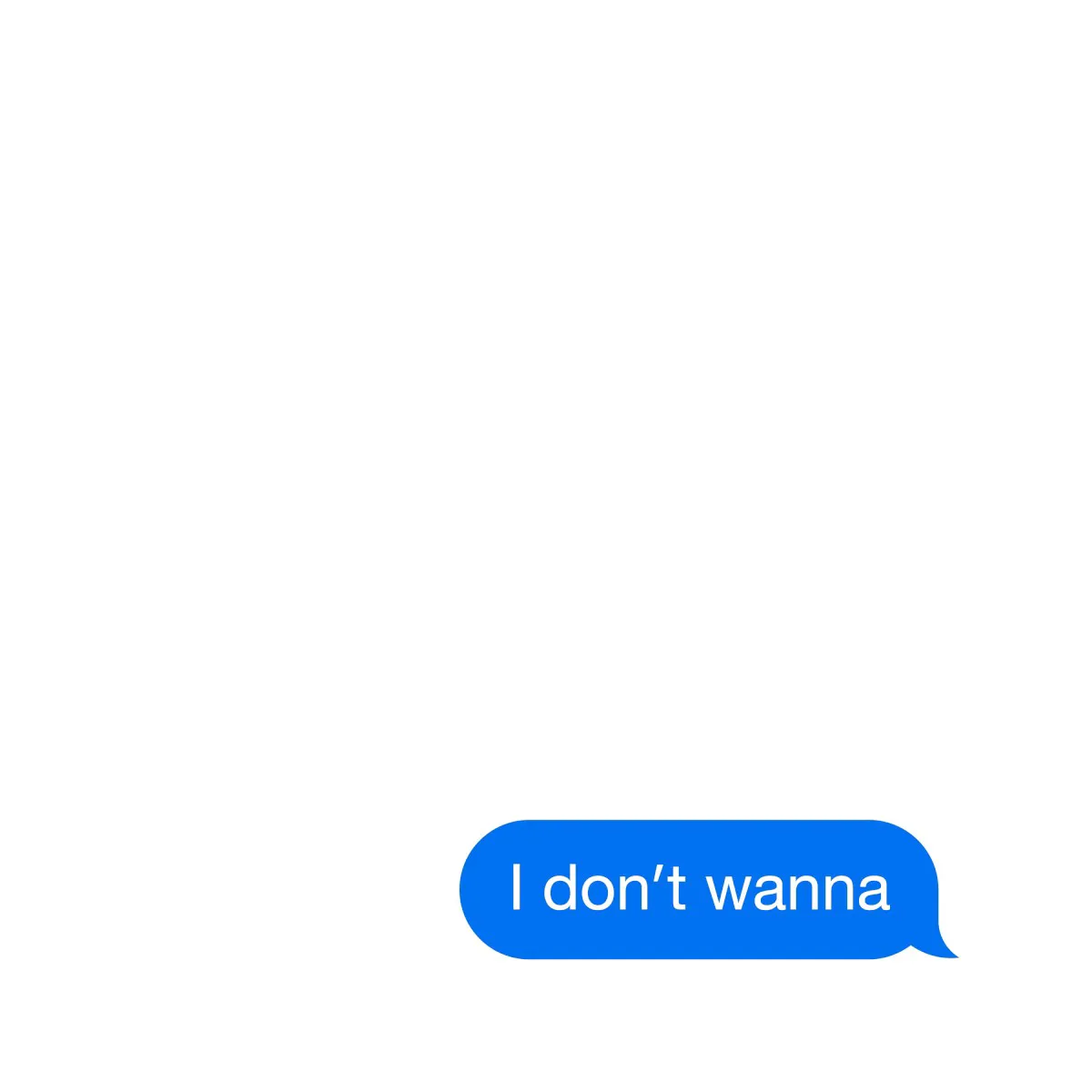 Obal alba I don’t wanna