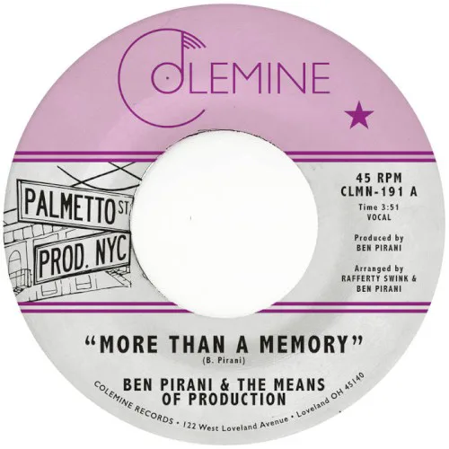 Cover of Ben Pirani – More Than a Memory