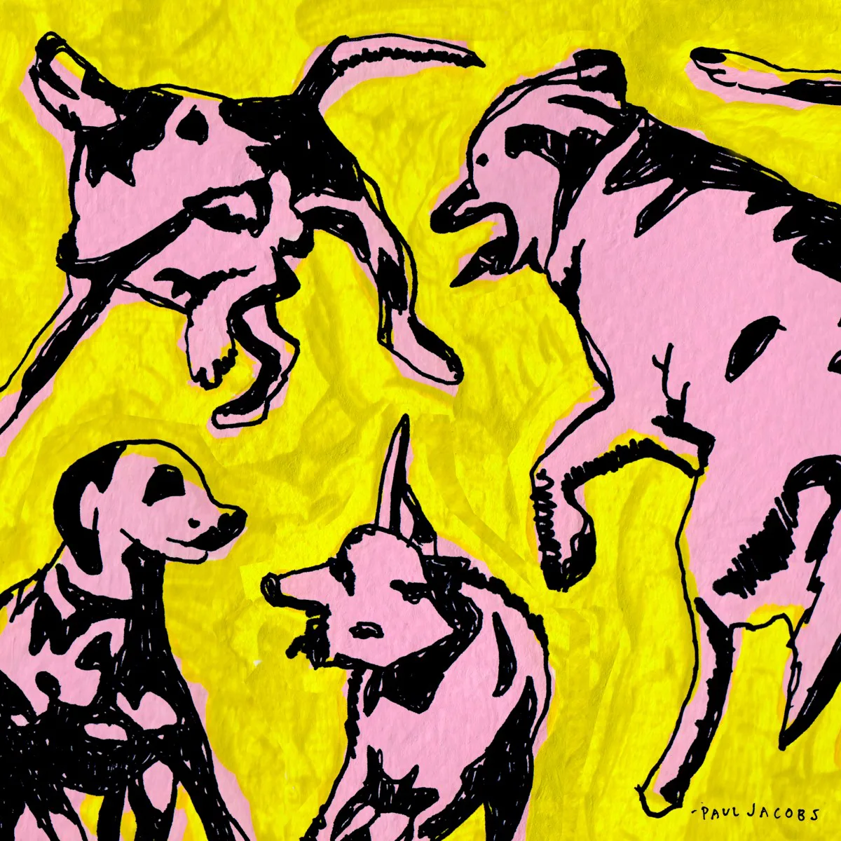 Cover of Paul Jacobs – Pink Dogs on the Green Grass