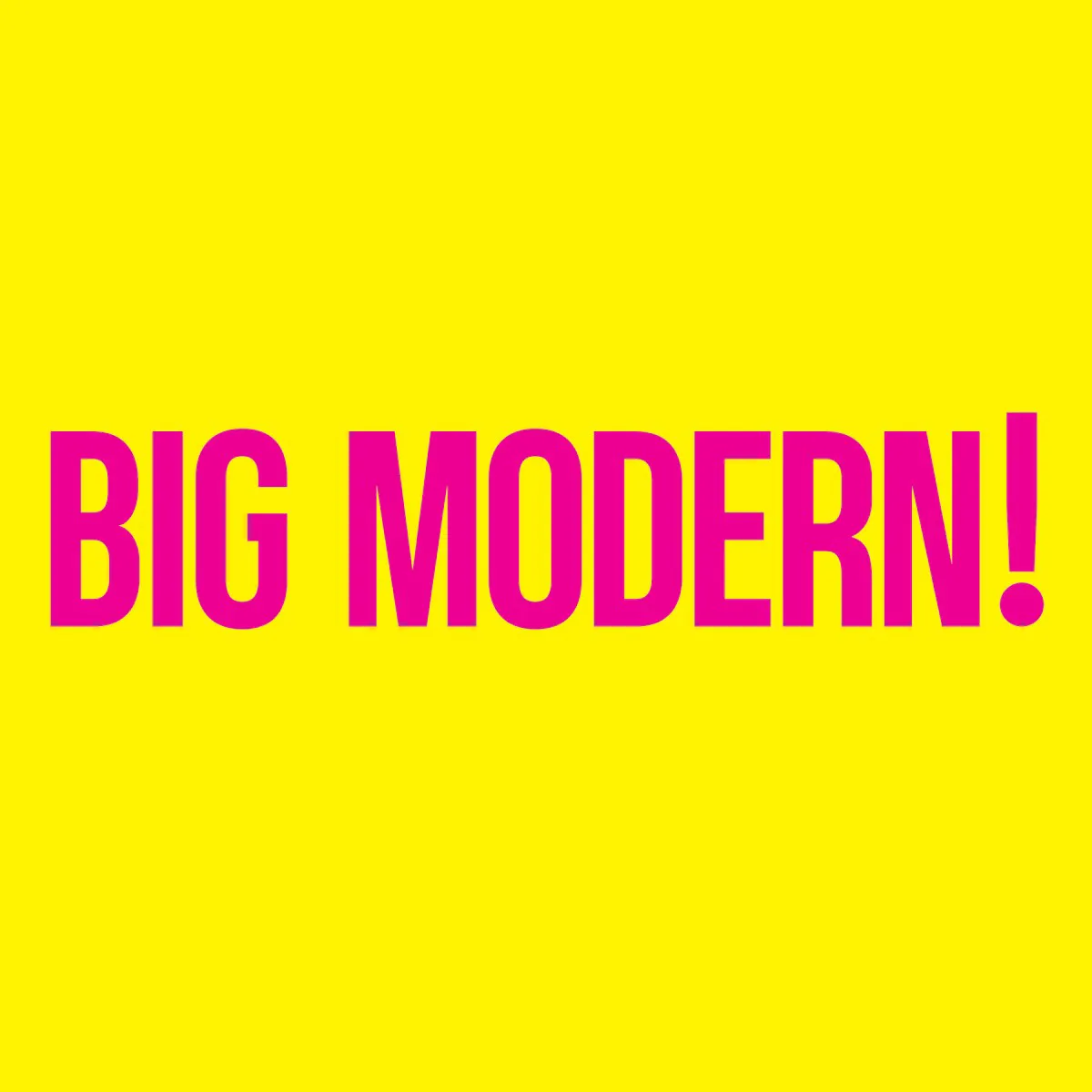 Obal alba BIG MODERN!