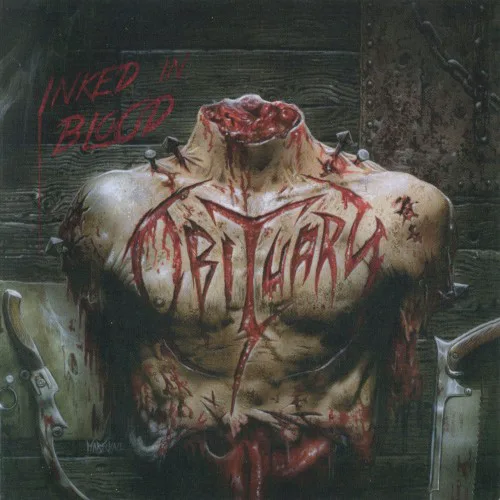 Cover of Obituary – Inked in Blood
