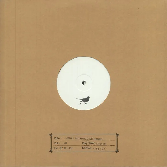 Cover of Various Artists – Songs Without Authors, Vol 01