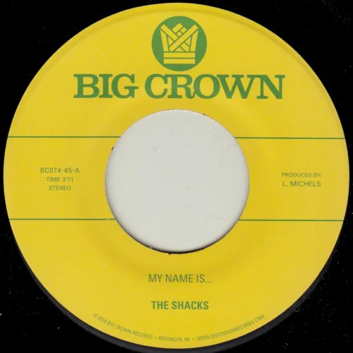 Cover of The Shacks – My Name Is / Sand Song