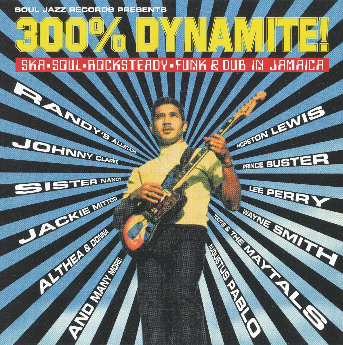 Obal alba 300% Dynamite! Ska, Soul, Rocksteady, Funk & Dub in Jamaica
