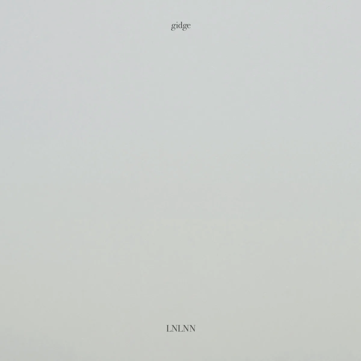 Obal albumu Gidge – LNLNN
