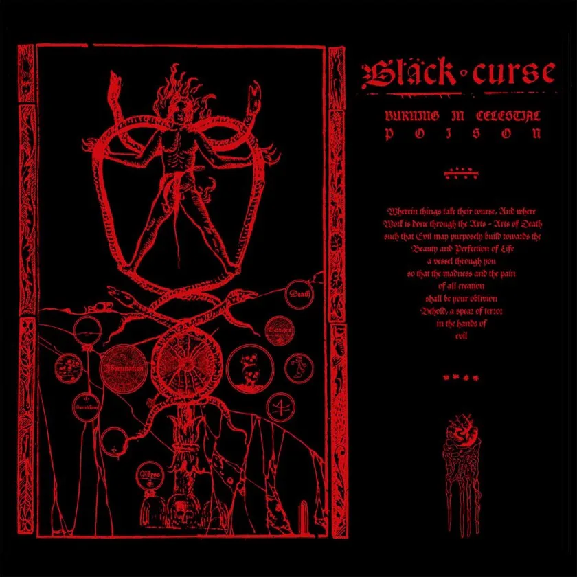 Cover of Black Curse – Burning in Celestial Poison
