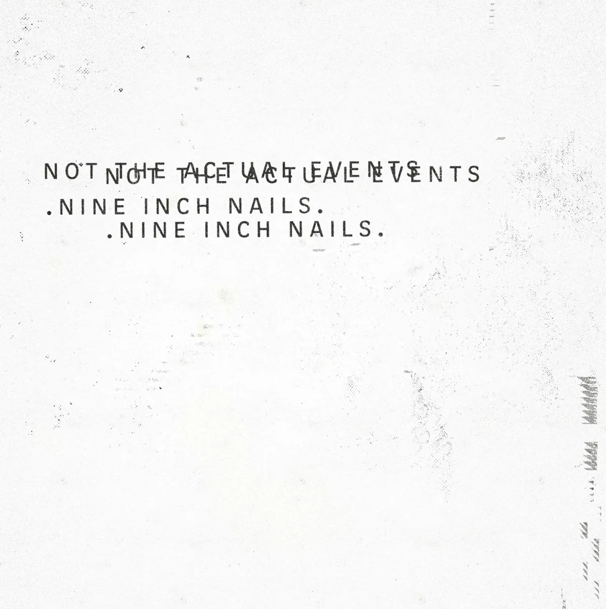 Cover of Not the Actual Events