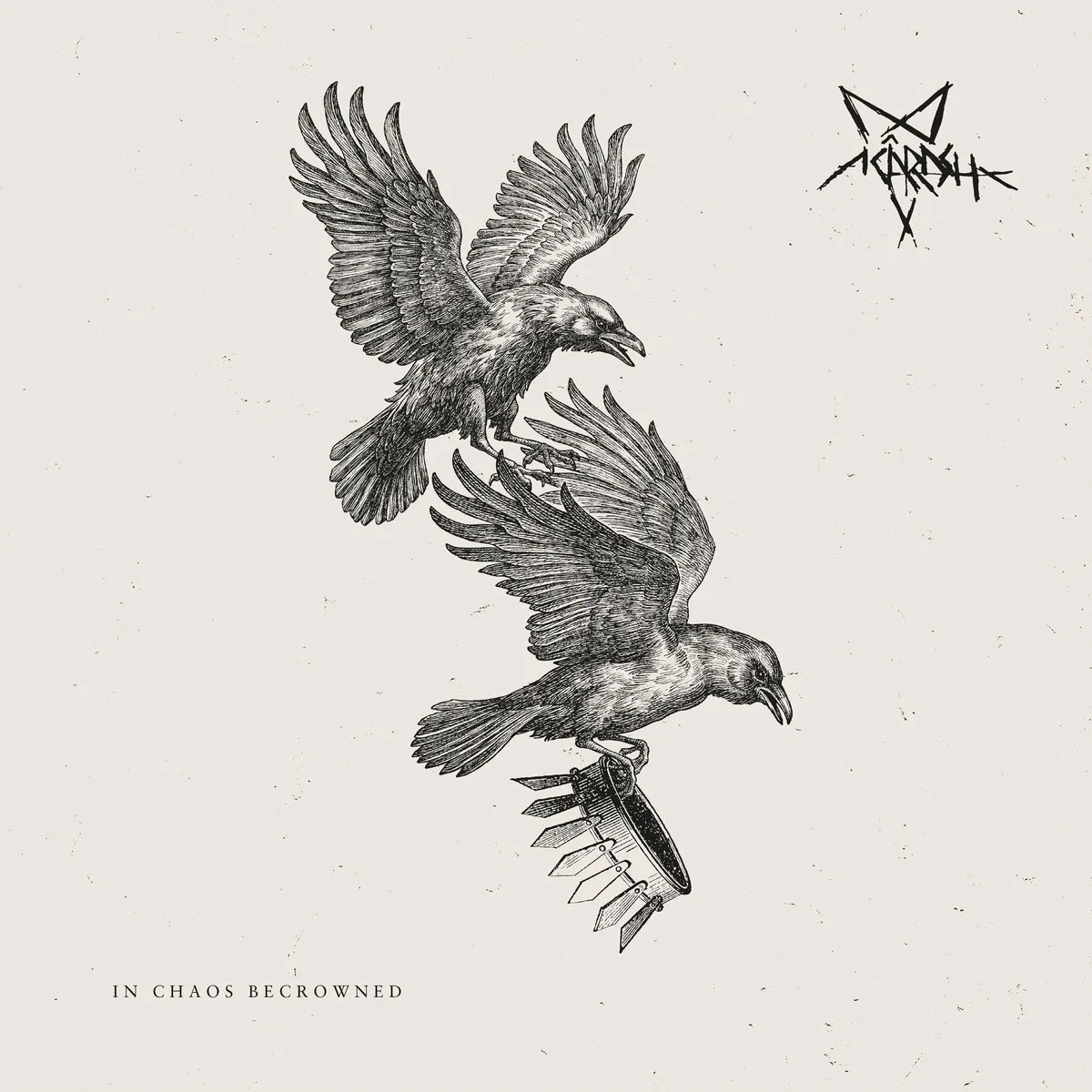 Obal albumu Acârash – In Chaos Becrowned
