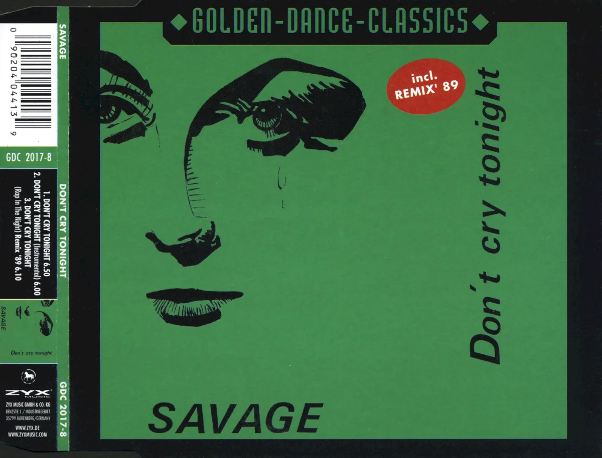 Cover of Savage – Don’t Cry Tonight
