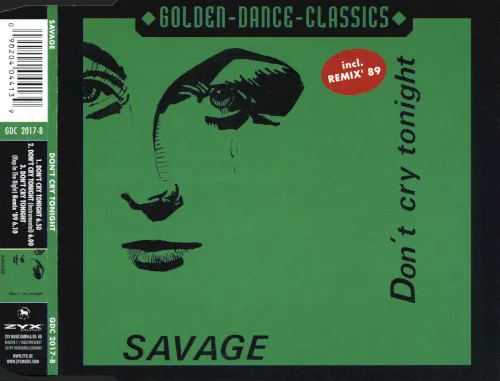 Cover of Savage – Don’t Cry Tonight