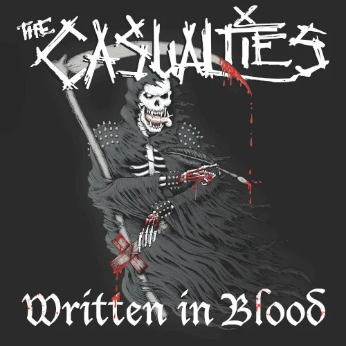 Cover of The Casualties – Written in Blood