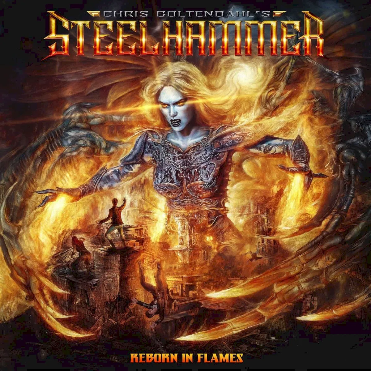 Obal albumu Chris Boltendahl's Steelhammer – Reborn in Flames