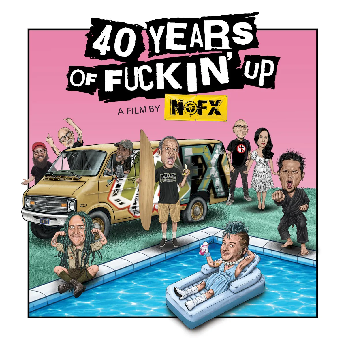 Cover of NOFX – 40 Years of Fuckin' Up: Soundtrack + Score
