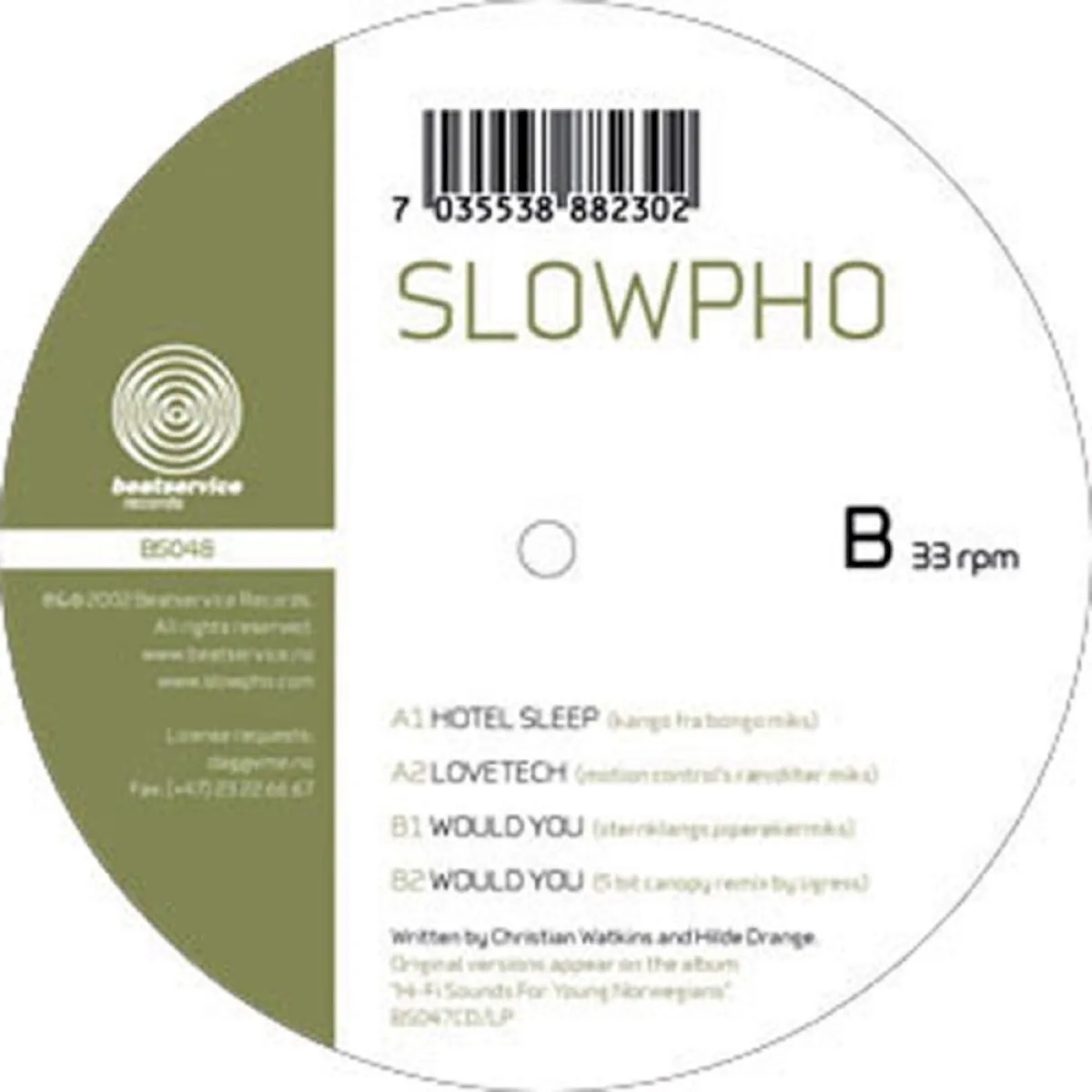 Cover of Slowpho – Hotel Sleep