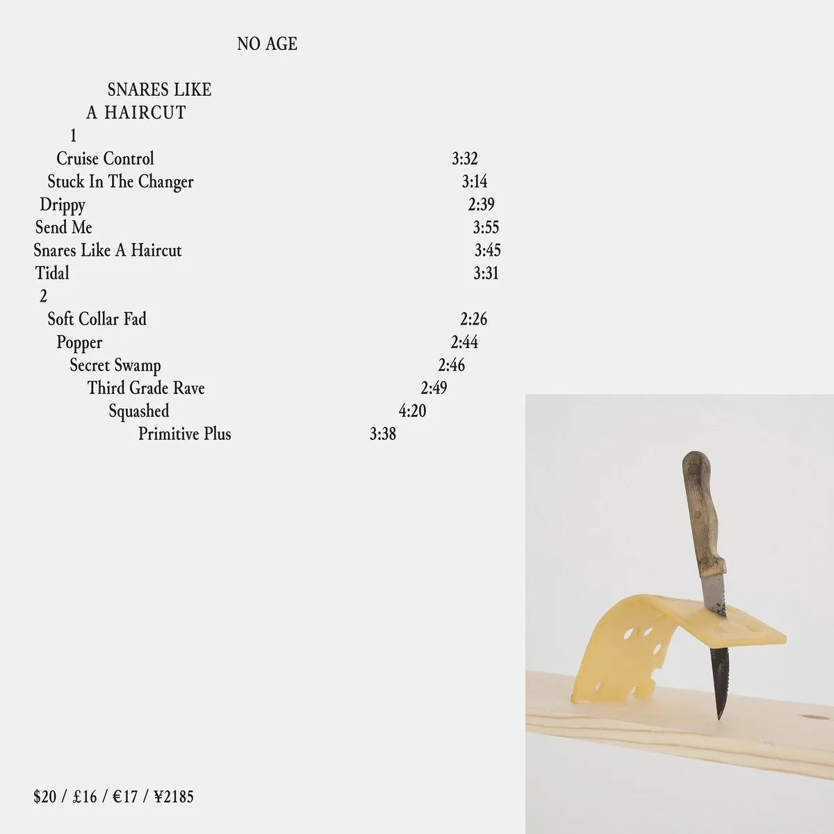 Cover of No Age – Snares Like a Haircut