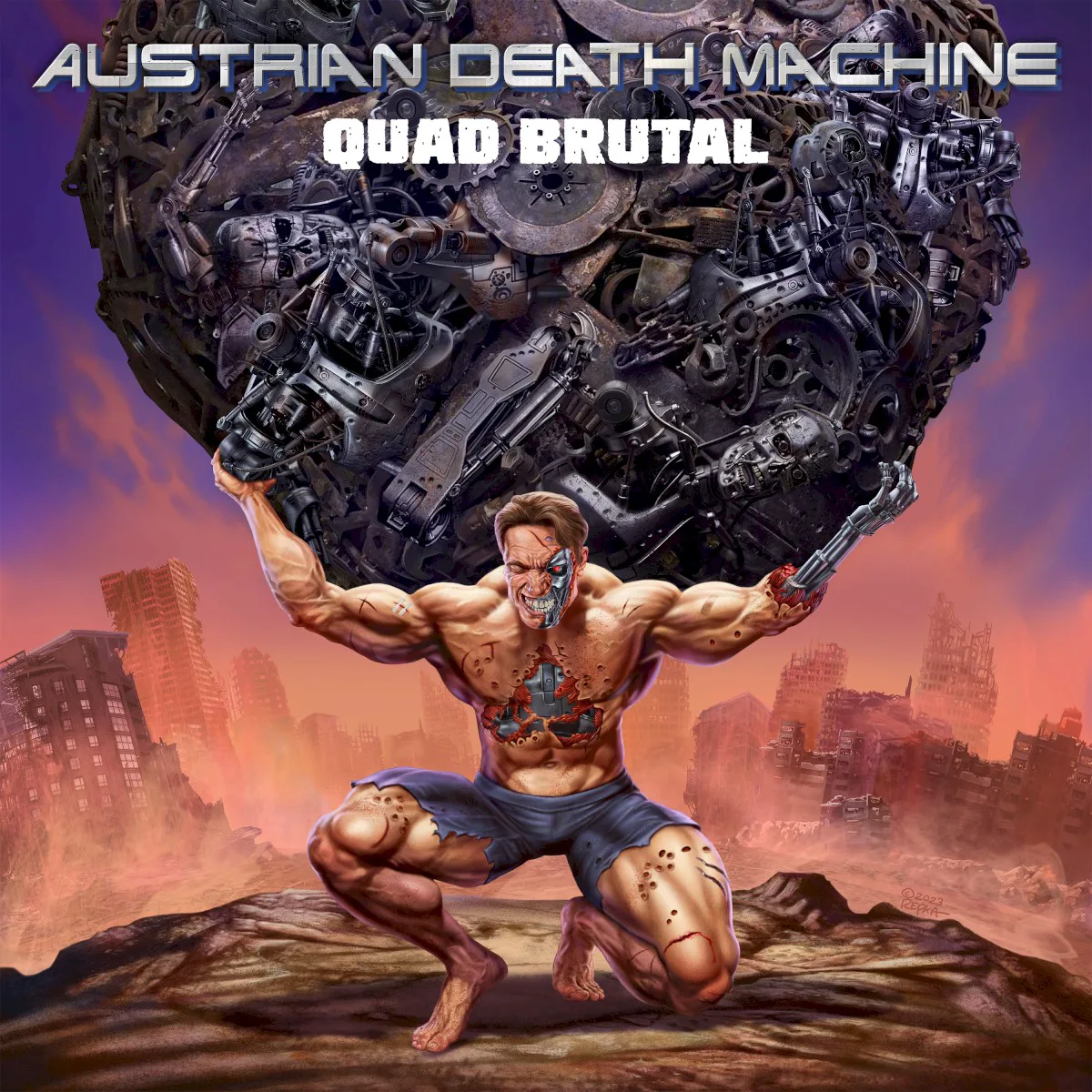 Cover of Austrian Death Machine – Quad Brutal