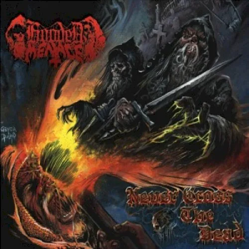 Cover of Hooded Menace – Never Cross the Dead