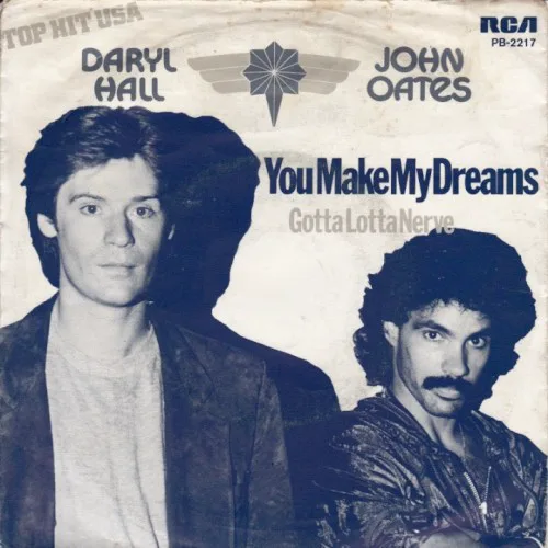 Cover of Daryl Hall & John Oates – You Make My Dreams / Gotta Lotta Nerve