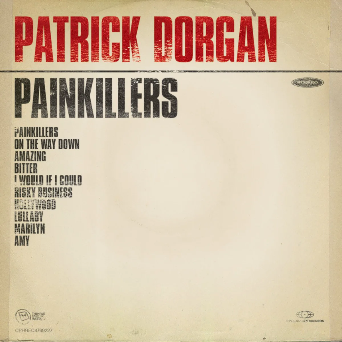 Obal alba Patrick Dorgan – Painkillers